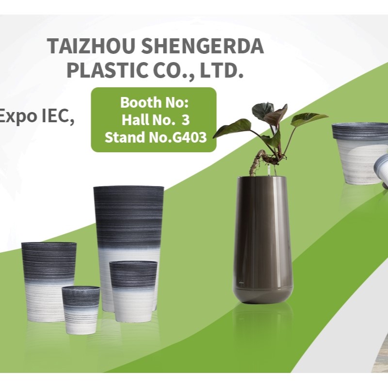 Taizhou Shengerda يعرض أواني الحديقة في معرض الزهور 2025