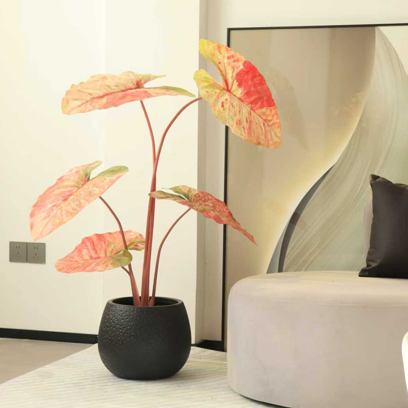 وعاء زهور بلاستيكي كروي قائم على الأرض